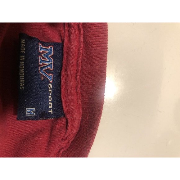 MV Sports Shirt Mens Medium Red Arkansas Razorbacks Long Sleeve - Picture 3 of 5